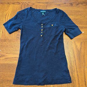 Ralph Lauren Henley-Style Short Sleeve Tee